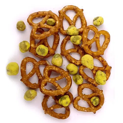 Sweet - Pretzels wasabi peas mix